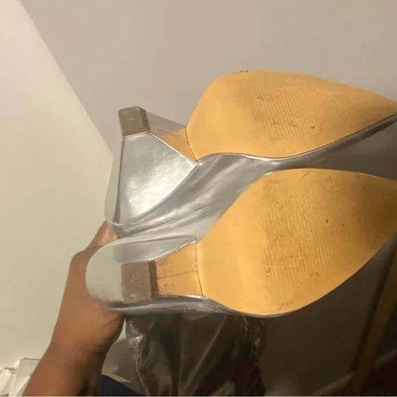 Silver Women's Boots - Picture 6 of 9
